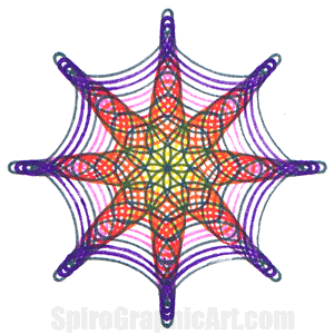 animated gif of spirograph design in different colors
