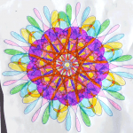 Coloured Wild Gears pattern