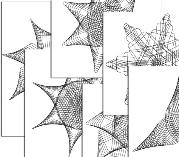 Sample of six mandalas to color