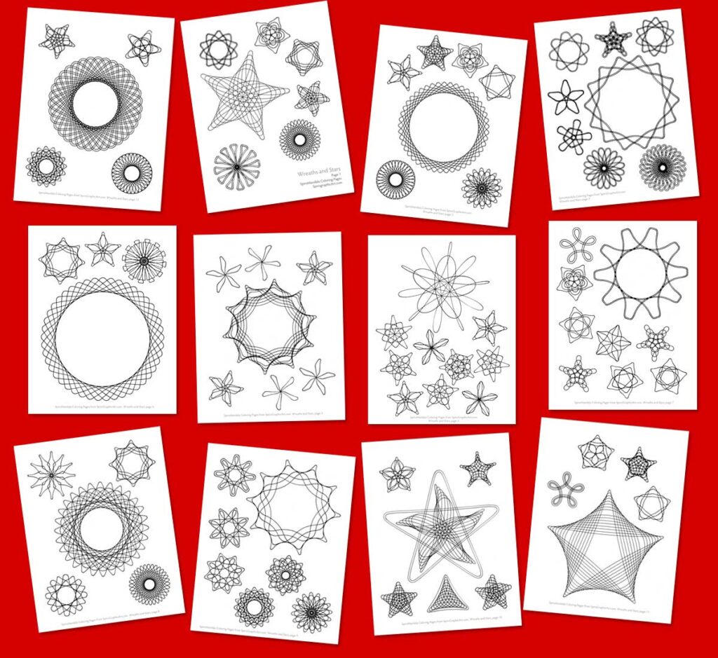 12 pages of designs to color