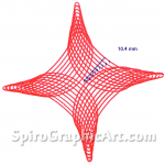spirograph design in red with hole numbers marked