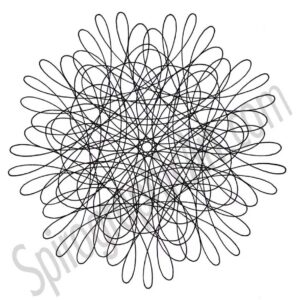 loopy spiro pattern to color