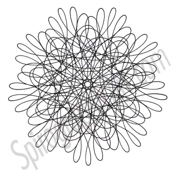 loopy spiro pattern to color