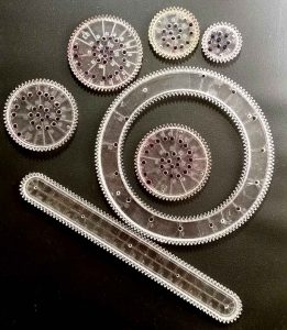 Spirograph wheels ring and bar